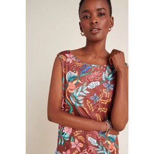 Aldomartins Anthropologie Womens L Aimee Botanical Tank Top Floral Bloomcore